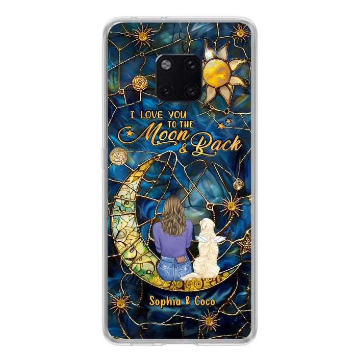 Custom Personalized Memorial Pet Phone Case - Memorial Gift Idea For Pet Lover - Case For Xiaomi/ Oppo/ Huawei - I Love You To The Moon & Back