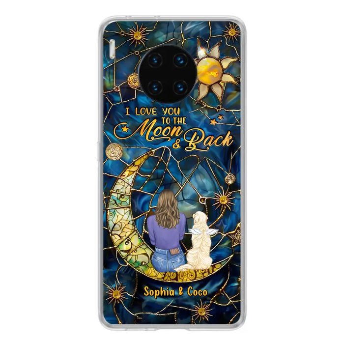 Custom Personalized Memorial Pet Phone Case - Memorial Gift Idea For Pet Lover - Case For Xiaomi/ Oppo/ Huawei - I Love You To The Moon & Back