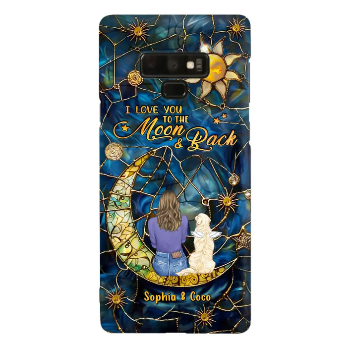 Custom Personalized Memorial Pet Phone Case - Memorial Gift Idea For Pet Lover - Case For iPhone/ Samsung - I Love You To The Moon & Back