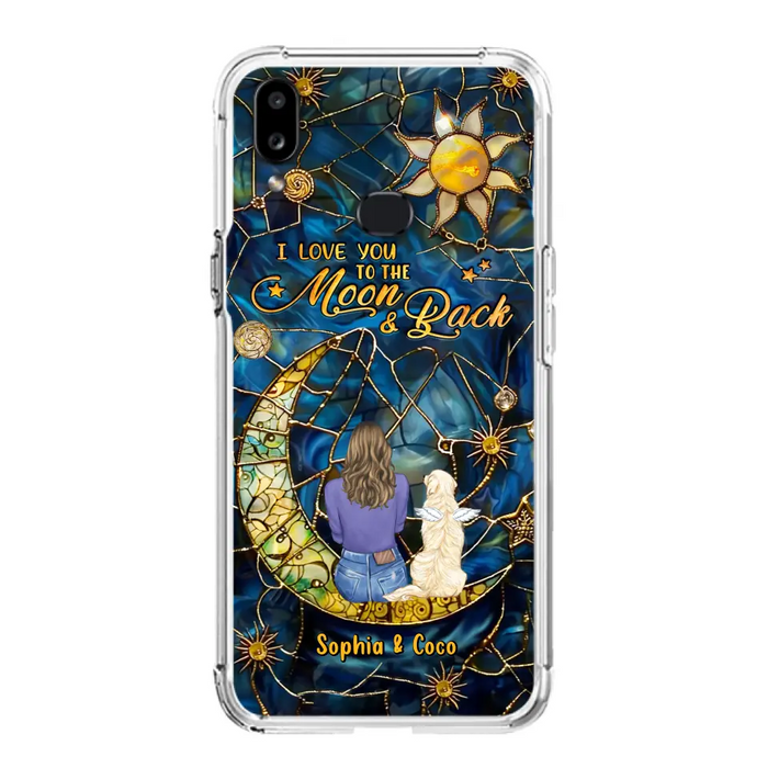 Custom Personalized Memorial Pet Phone Case - Memorial Gift Idea For Pet Lover - Case For iPhone/ Samsung - I Love You To The Moon & Back