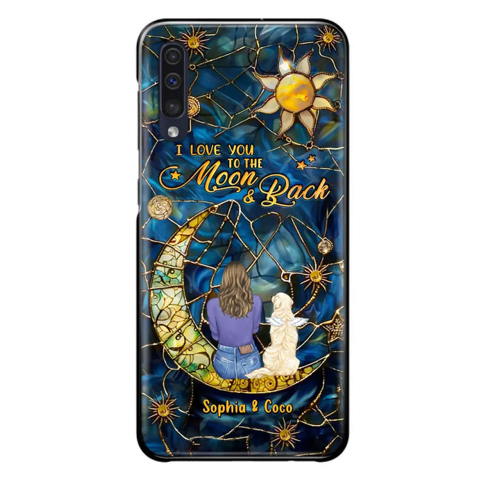 Custom Personalized Memorial Pet Phone Case - Memorial Gift Idea For Pet Lover - Case For iPhone/ Samsung - I Love You To The Moon & Back