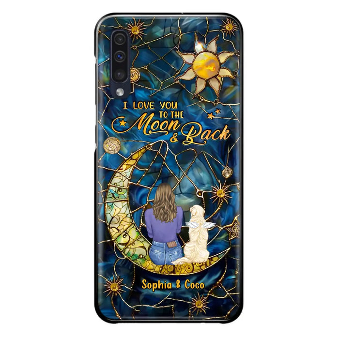 Custom Personalized Memorial Pet Phone Case - Memorial Gift Idea For Pet Lover - Case For iPhone/ Samsung - I Love You To The Moon & Back