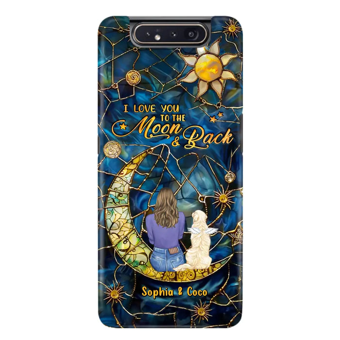 Custom Personalized Memorial Pet Phone Case - Memorial Gift Idea For Pet Lover - Case For iPhone/ Samsung - I Love You To The Moon & Back