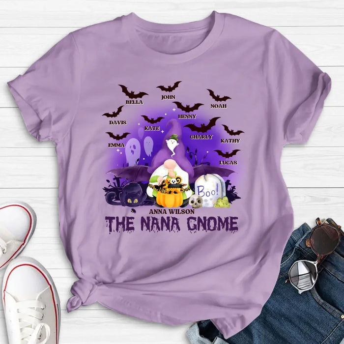 Custom Personalized Nana Gnome T-shirt/ Long Sleeve/ Sweatshirt/ Hoodie - Holliday Gift Idea For Grandma/ Mother - Upto 10 Kids