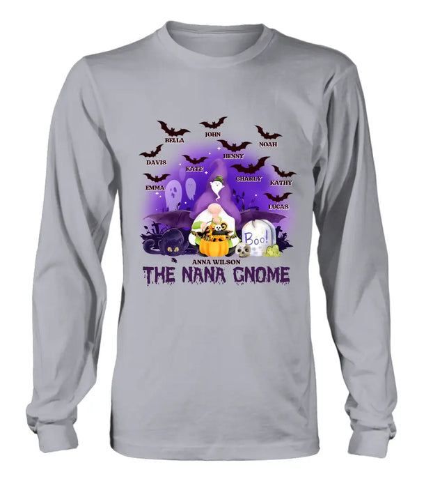 Custom Personalized Nana Gnome T-shirt/ Long Sleeve/ Sweatshirt/ Hoodie - Holliday Gift Idea For Grandma/ Mother - Upto 10 Kids