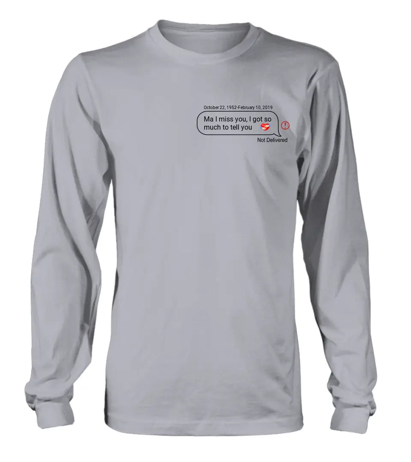 Personalized Memorial Chat Box Shirt/Hoodie - Memorial Gift Idea