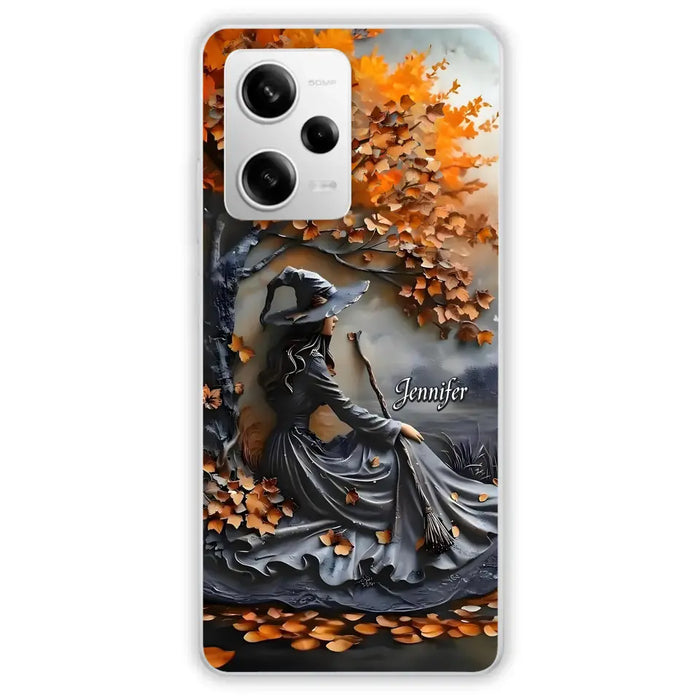 Custom Personalized Witch Broom Phone Case - Halloween/ Birthday Gift Idea For Yourself, Women, Witch Lovers - Case For Xiaomi/ Oppo/ Huawei