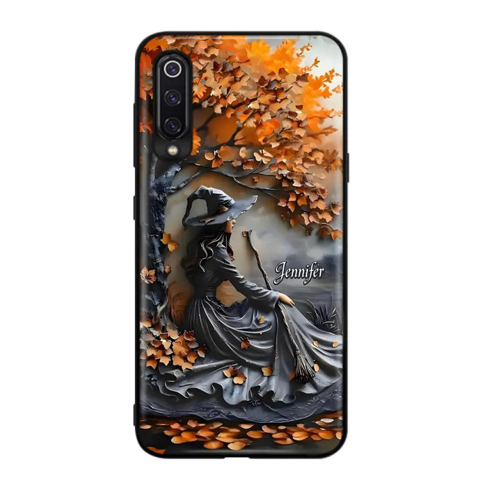 Custom Personalized Witch Broom Phone Case - Halloween/ Birthday Gift Idea For Yourself, Women, Witch Lovers - Case For Xiaomi/ Oppo/ Huawei