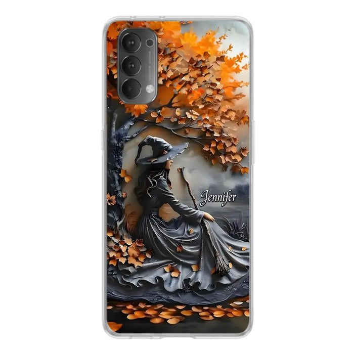 Custom Personalized Witch Broom Phone Case - Halloween/ Birthday Gift Idea For Yourself, Women, Witch Lovers - Case For Xiaomi/ Oppo/ Huawei