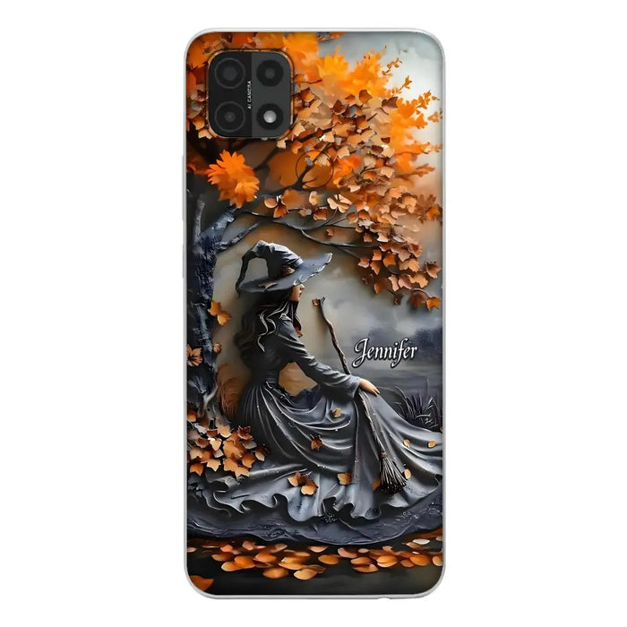 Custom Personalized Witch Broom Phone Case - Halloween/ Birthday Gift Idea For Yourself, Women, Witch Lovers - Case For Xiaomi/ Oppo/ Huawei