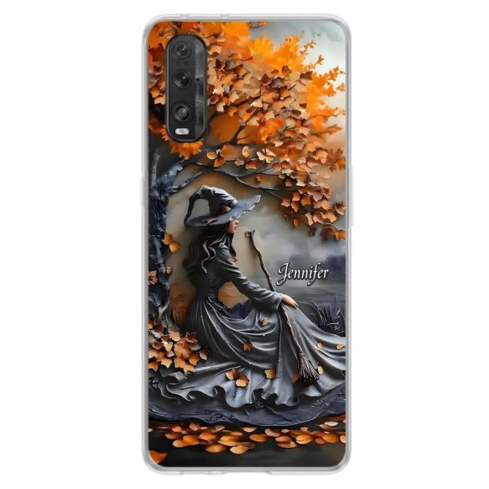 Custom Personalized Witch Broom Phone Case - Halloween/ Birthday Gift Idea For Yourself, Women, Witch Lovers - Case For Xiaomi/ Oppo/ Huawei