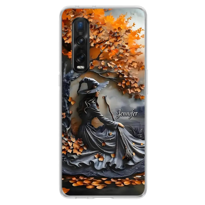 Custom Personalized Witch Broom Phone Case - Halloween/ Birthday Gift Idea For Yourself, Women, Witch Lovers - Case For Xiaomi/ Oppo/ Huawei