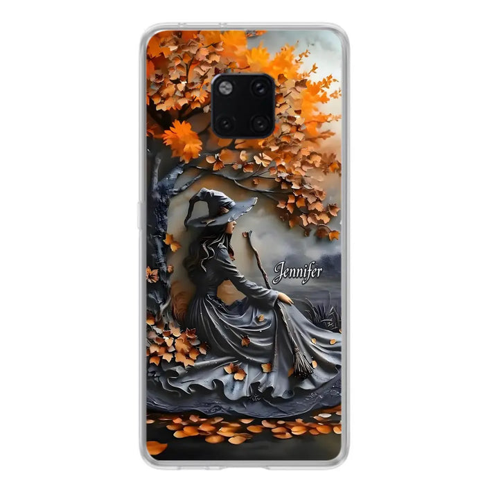 Custom Personalized Witch Broom Phone Case - Halloween/ Birthday Gift Idea For Yourself, Women, Witch Lovers - Case For Xiaomi/ Oppo/ Huawei