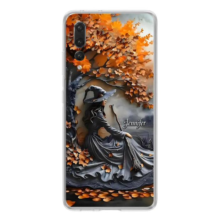 Custom Personalized Witch Broom Phone Case - Halloween/ Birthday Gift Idea For Yourself, Women, Witch Lovers - Case For Xiaomi/ Oppo/ Huawei