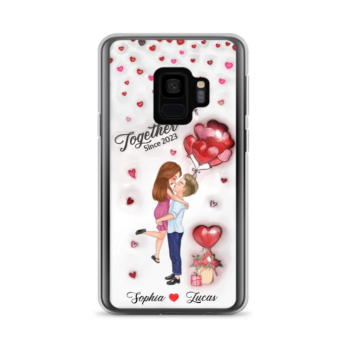 Custom Personalized Couple 3D Phone Case - Gift Idea For Couple - Case For iPhone/ Samsung - Together Since