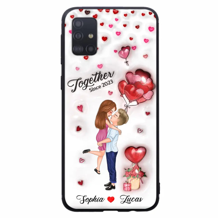 Custom Personalized Couple 3D Phone Case - Gift Idea For Couple - Case For iPhone/ Samsung - Together Since