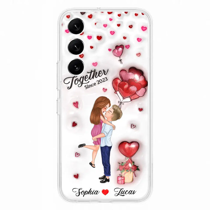 Custom Personalized Couple 3D Phone Case - Gift Idea For Couple - Case For iPhone/ Samsung - Together Since