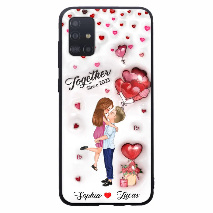 Custom Personalized Couple 3D Phone Case - Gift Idea For Couple - Case For iPhone/ Samsung - Together Since