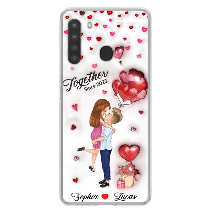 Custom Personalized Couple 3D Phone Case - Gift Idea For Couple - Case For iPhone/ Samsung - Together Since