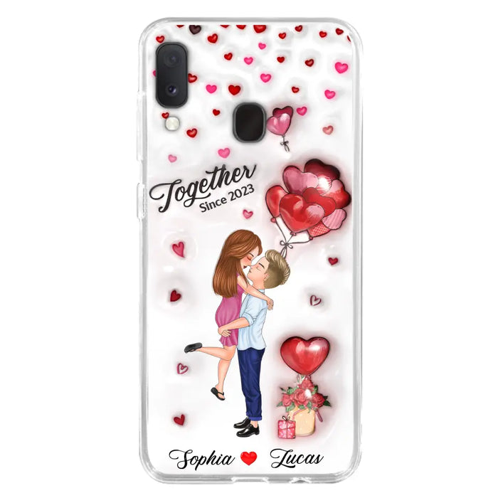 Custom Personalized Couple 3D Phone Case - Gift Idea For Couple - Case For iPhone/ Samsung - Together Since