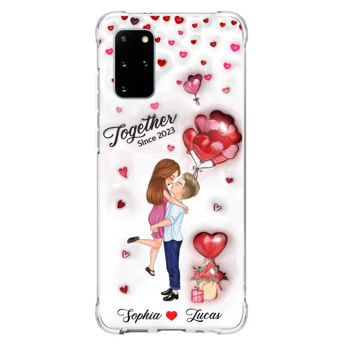 Custom Personalized Couple 3D Phone Case - Gift Idea For Couple - Case For iPhone/ Samsung - Together Since