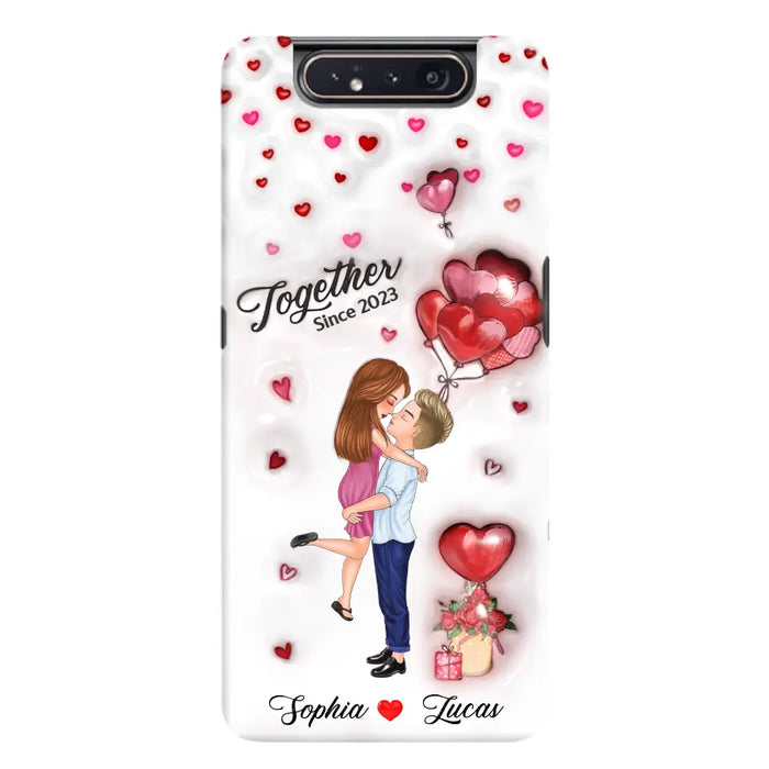 Custom Personalized Couple 3D Phone Case - Gift Idea For Couple - Case For iPhone/ Samsung - Together Since