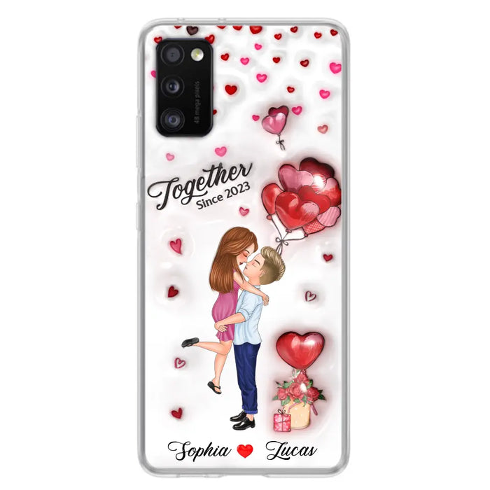 Custom Personalized Couple 3D Phone Case - Gift Idea For Couple - Case For iPhone/ Samsung - Together Since