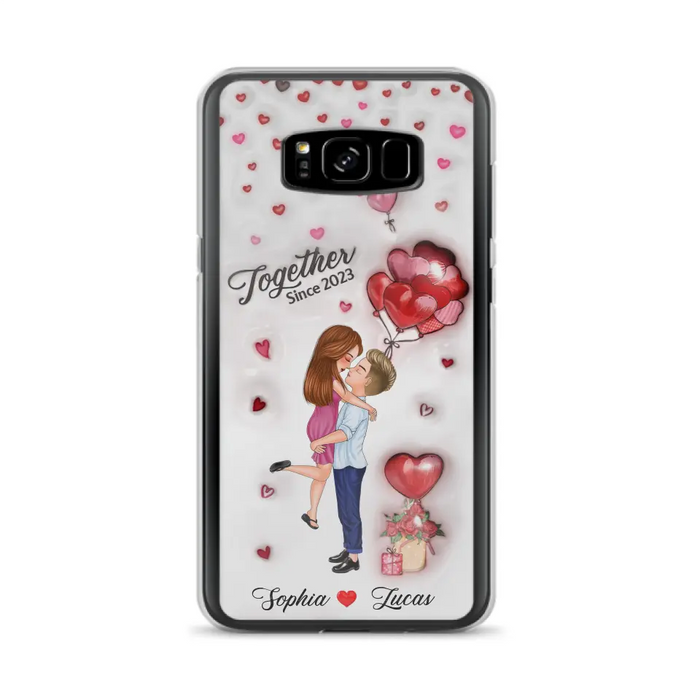 Custom Personalized Couple 3D Phone Case - Gift Idea For Couple - Case For iPhone/ Samsung - Together Since