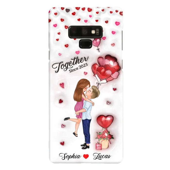 Custom Personalized Couple 3D Phone Case - Gift Idea For Couple - Case For iPhone/ Samsung - Together Since