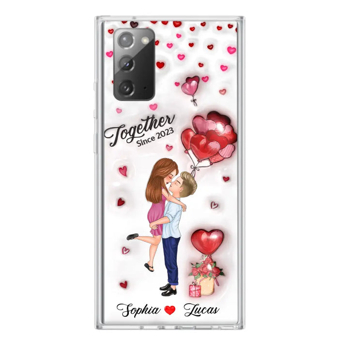 Custom Personalized Couple 3D Phone Case - Gift Idea For Couple - Case For iPhone/ Samsung - Together Since