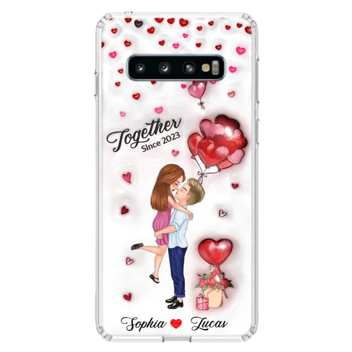 Custom Personalized Couple 3D Phone Case - Gift Idea For Couple - Case For iPhone/ Samsung - Together Since