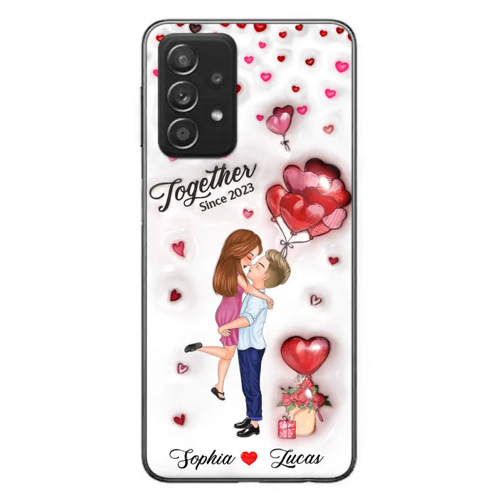 Custom Personalized Couple 3D Phone Case - Gift Idea For Couple - Case For iPhone/ Samsung - Together Since