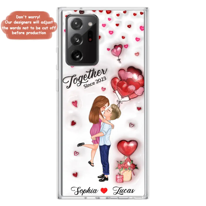 Custom Personalized Couple 3D Phone Case - Gift Idea For Couple - Case For iPhone/ Samsung - Together Since