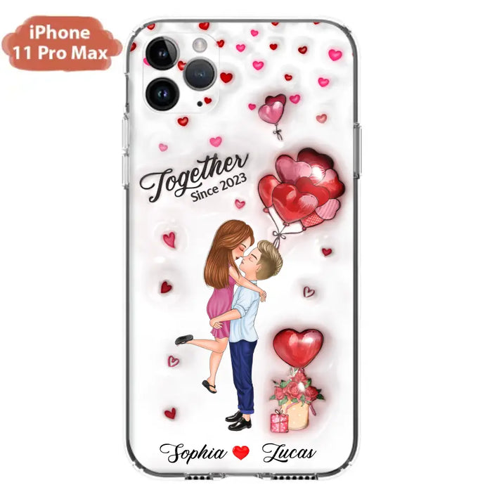 Custom Personalized Couple 3D Phone Case - Gift Idea For Couple - Case For iPhone/ Samsung - Together Since