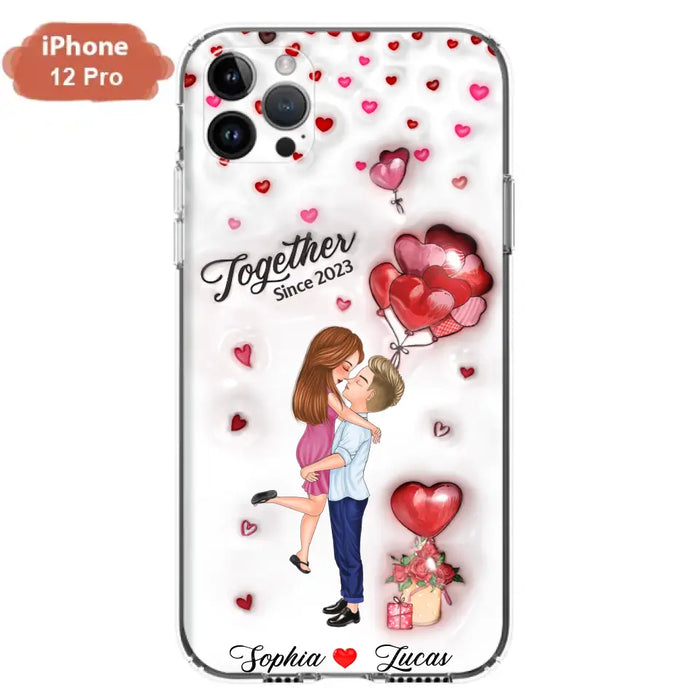 Custom Personalized Couple 3D Phone Case - Gift Idea For Couple - Case For iPhone/ Samsung - Together Since