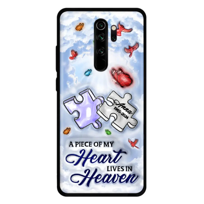 Custom Personalized Memorial Piece Phone Case - Memorial Gift Idea - Case For Xiaomi/ Oppo/ Huawei - A Piece Of My Heart Lives In Heaven