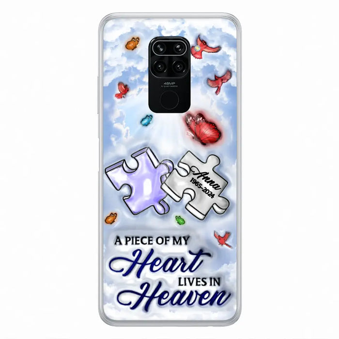 Custom Personalized Memorial Piece Phone Case - Memorial Gift Idea - Case For Xiaomi/ Oppo/ Huawei - A Piece Of My Heart Lives In Heaven