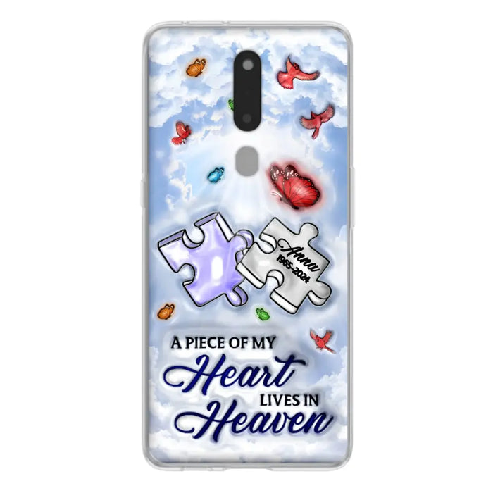 Custom Personalized Memorial Piece Phone Case - Memorial Gift Idea - Case For Xiaomi/ Oppo/ Huawei - A Piece Of My Heart Lives In Heaven