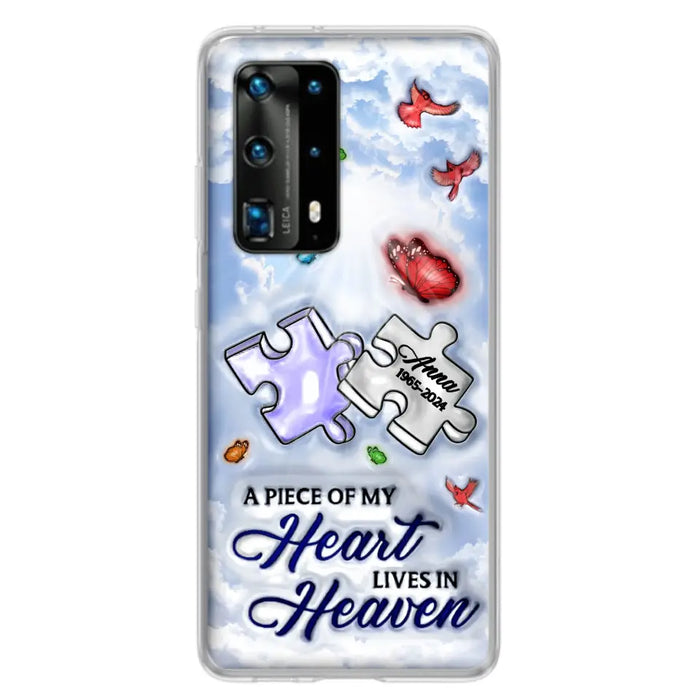 Custom Personalized Memorial Piece Phone Case - Memorial Gift Idea - Case For Xiaomi/ Oppo/ Huawei - A Piece Of My Heart Lives In Heaven