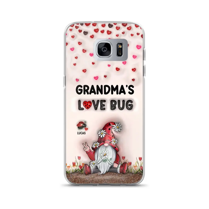 Custom Personalized Grandma's Love Bugs Phone Case - Upto 12 Kids - Mother's Day Gift Idea for Grandma/ Mom - Case for iPhone/ Samsung