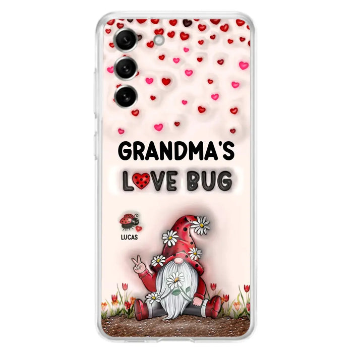 Custom Personalized Grandma's Love Bugs Phone Case - Upto 12 Kids - Mother's Day Gift Idea for Grandma/ Mom - Case for iPhone/ Samsung