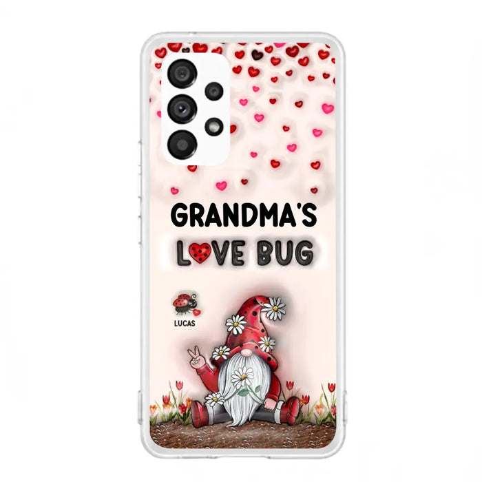 Custom Personalized Grandma's Love Bugs Phone Case - Upto 12 Kids - Mother's Day Gift Idea for Grandma/ Mom - Case for iPhone/ Samsung