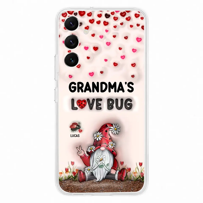 Custom Personalized Grandma's Love Bugs Phone Case - Upto 12 Kids - Mother's Day Gift Idea for Grandma/ Mom - Case for iPhone/ Samsung