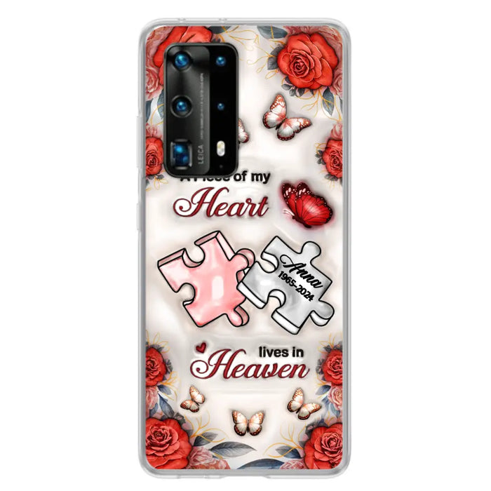 Custom Personalized Memorial Phone Case - Memorial Gift Idea - Case For Xiaomi/ Oppo/ Huawei - A Piece Of My Heart Lives In Heaven