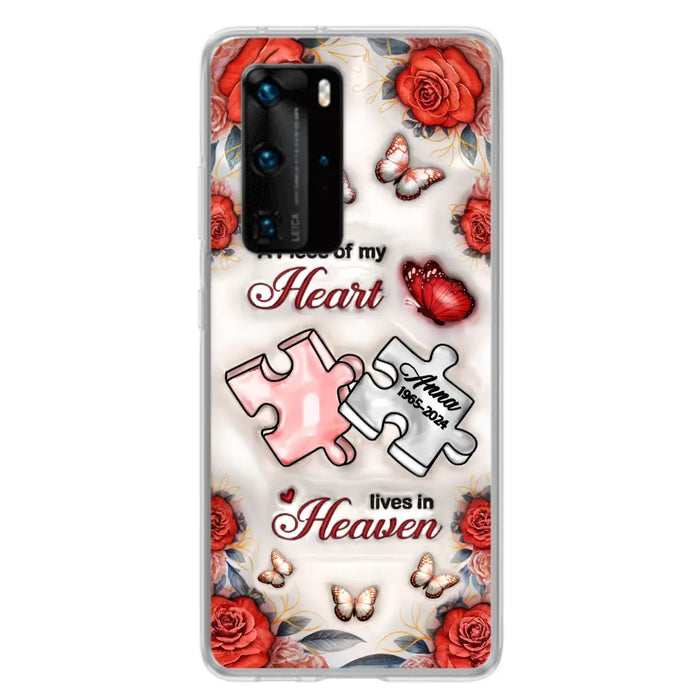 Custom Personalized Memorial Phone Case - Memorial Gift Idea - Case For Xiaomi/ Oppo/ Huawei - A Piece Of My Heart Lives In Heaven