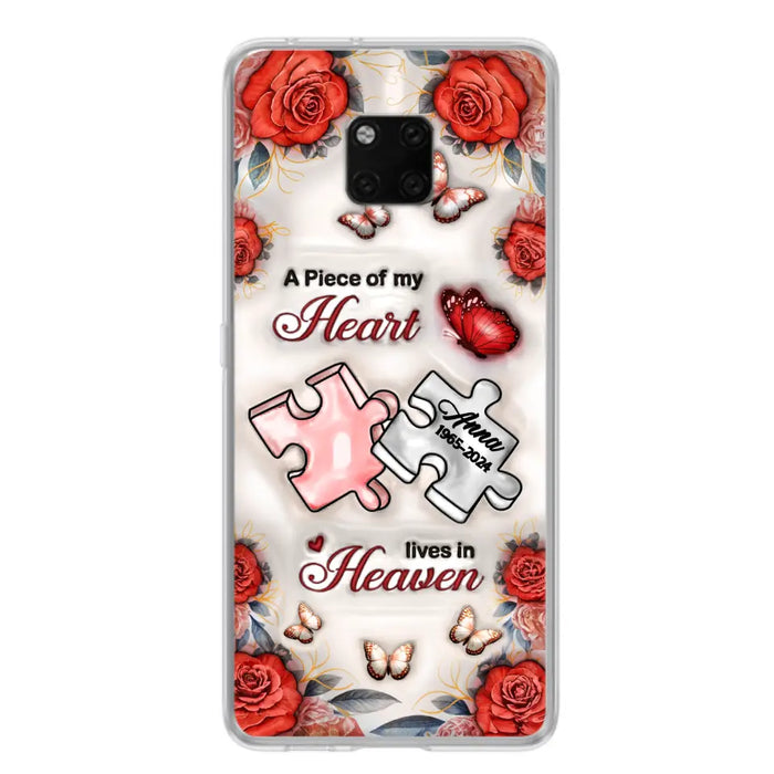 Custom Personalized Memorial Phone Case - Memorial Gift Idea - Case For Xiaomi/ Oppo/ Huawei - A Piece Of My Heart Lives In Heaven