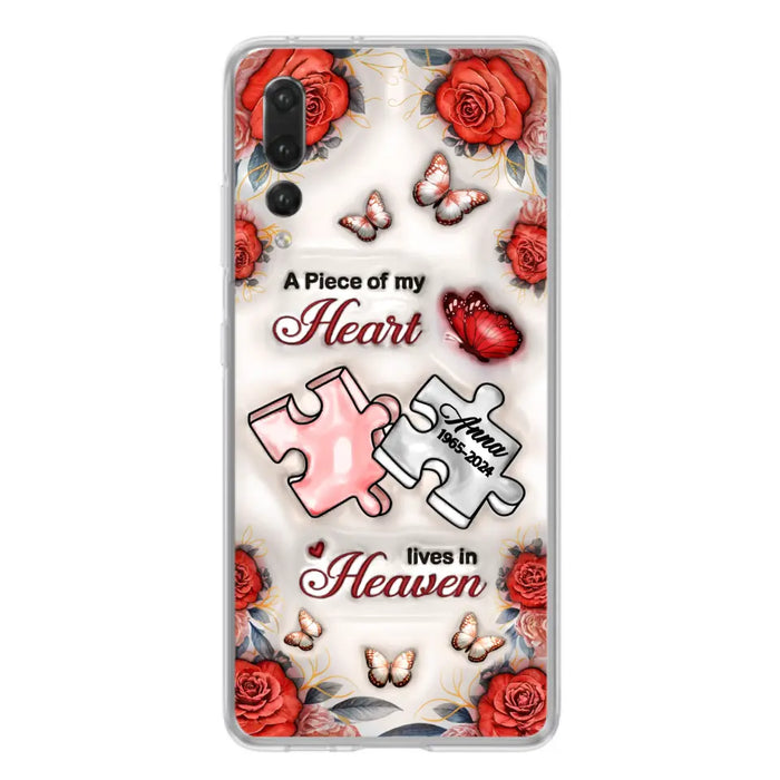 Custom Personalized Memorial Phone Case - Memorial Gift Idea - Case For Xiaomi/ Oppo/ Huawei - A Piece Of My Heart Lives In Heaven