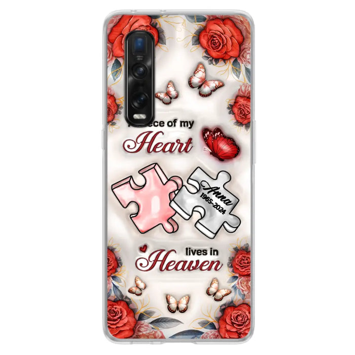 Custom Personalized Memorial Phone Case - Memorial Gift Idea - Case For Xiaomi/ Oppo/ Huawei - A Piece Of My Heart Lives In Heaven