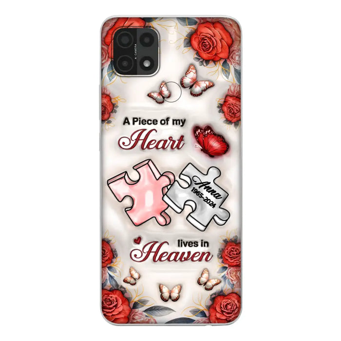 Custom Personalized Memorial Phone Case - Memorial Gift Idea - Case For Xiaomi/ Oppo/ Huawei - A Piece Of My Heart Lives In Heaven