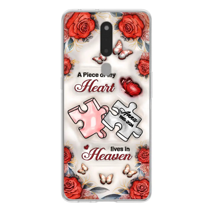 Custom Personalized Memorial Phone Case - Memorial Gift Idea - Case For Xiaomi/ Oppo/ Huawei - A Piece Of My Heart Lives In Heaven